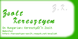 zsolt keresztyen business card